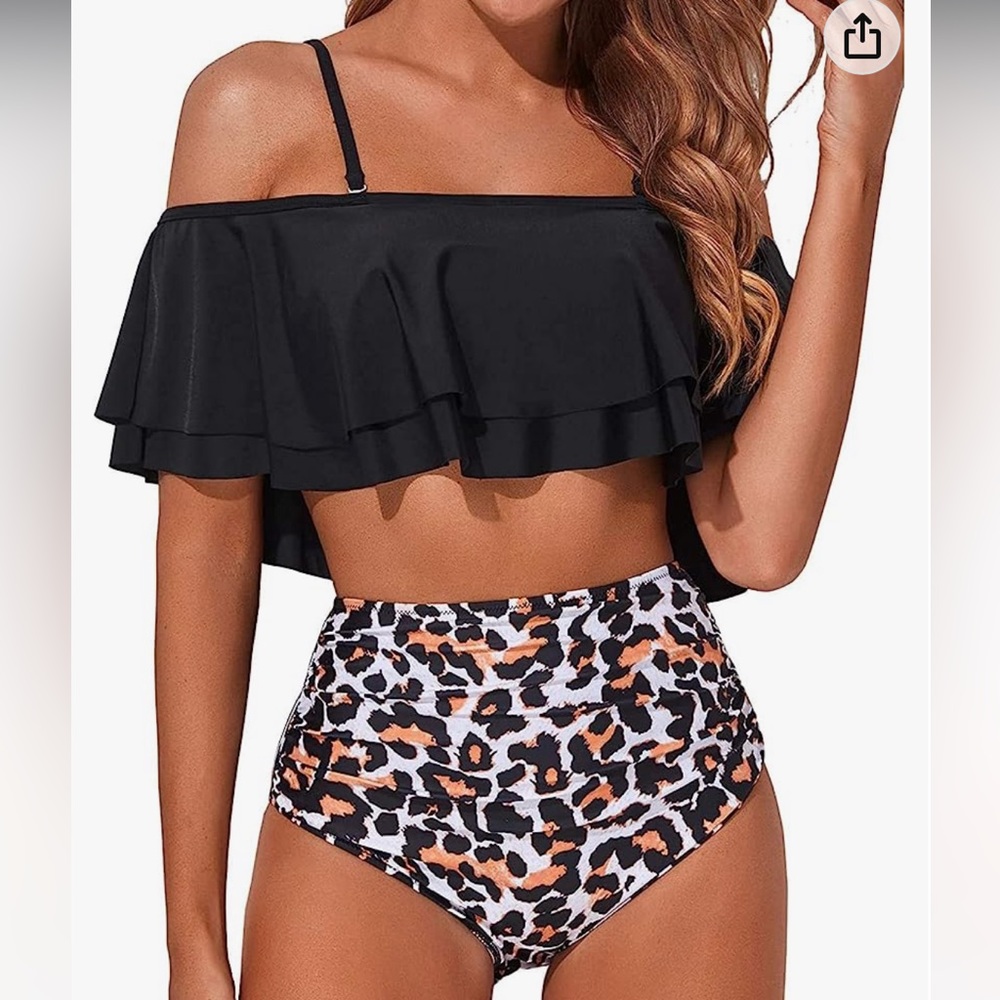 Swimsuit Tummy Control Bottoms Ruffle Off Shoulder
Bathing Suite